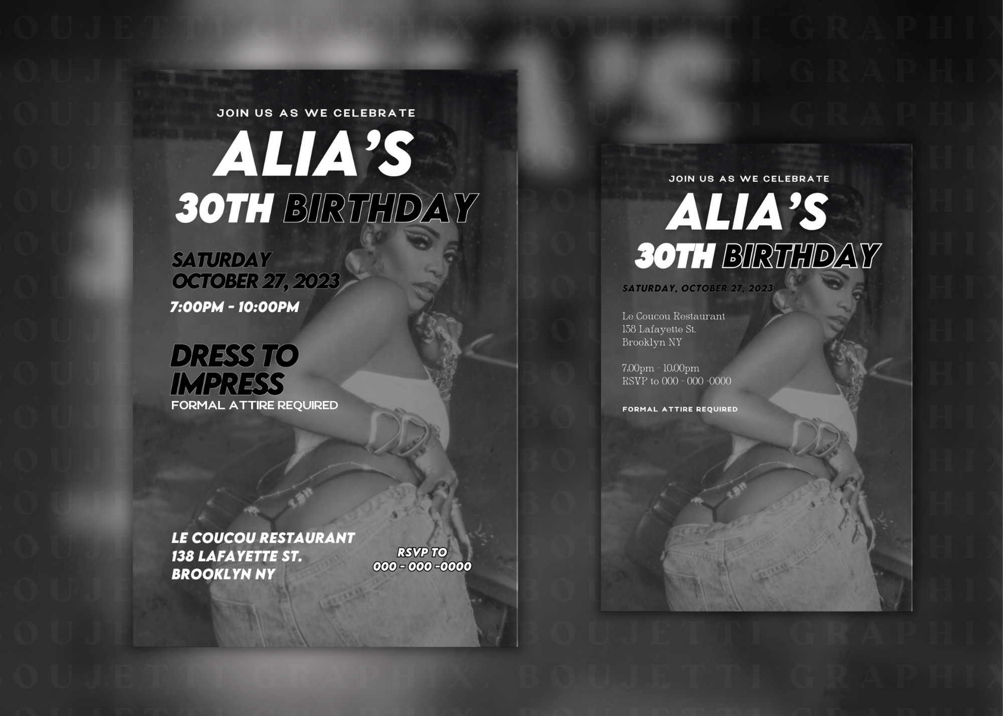 Canva Customizable Birthday Invitation
