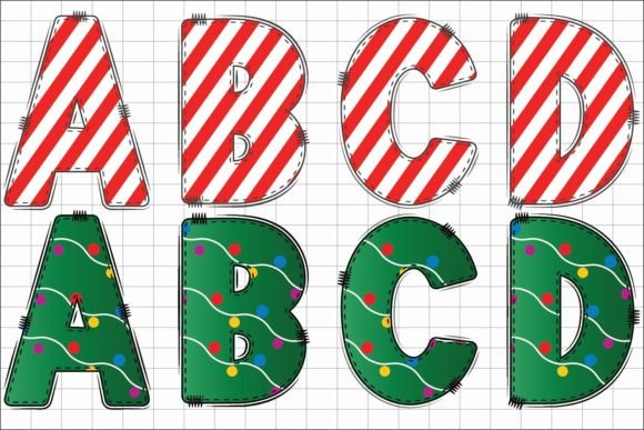 Christmas Alphabet Font - Preview 1