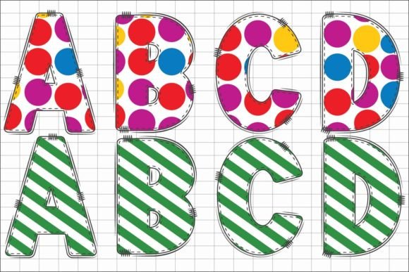 Christmas Alphabet Font - Preview 2