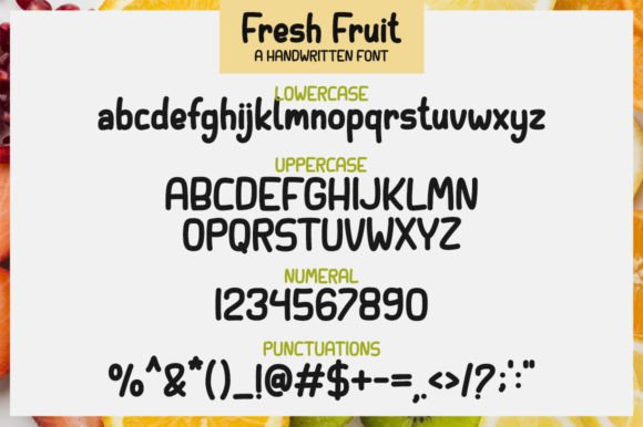 Fresh Fruit Font - Preview 6