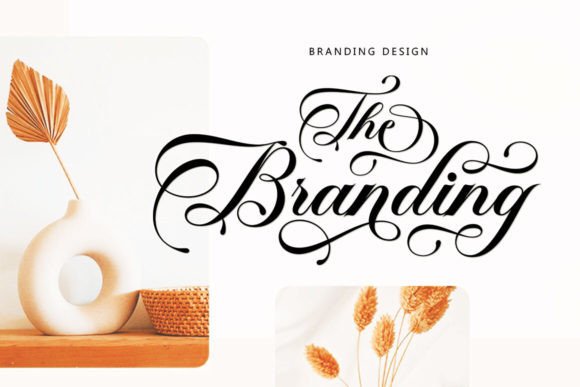 Glanston Brilliant Font PNG with transparent background - Preview 1