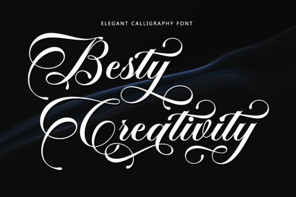 Glanston Brilliant Font PNG with transparent background - Preview 5