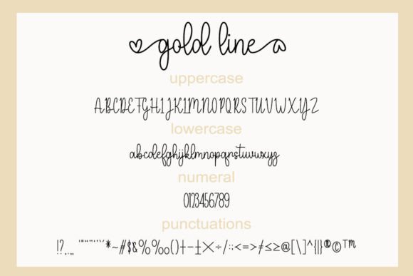 Gold Line Font - Preview 4