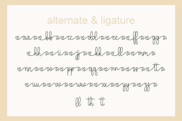 Gold Line Font - Preview 5