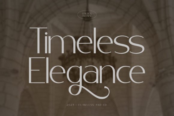 Golden Brown Font - Preview 3