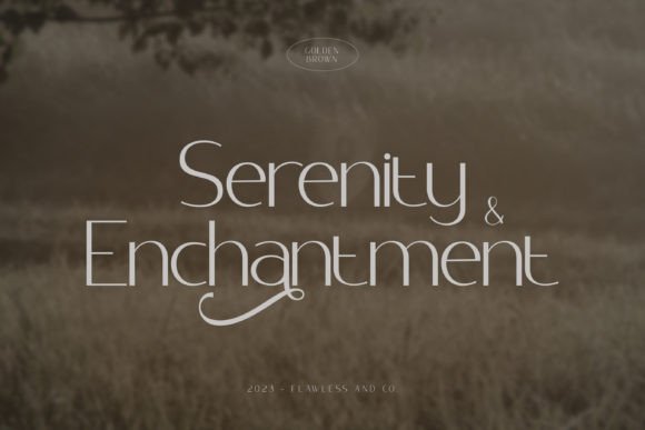 Golden Brown Font - Preview 4