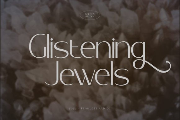 Golden Brown Font - Preview 2