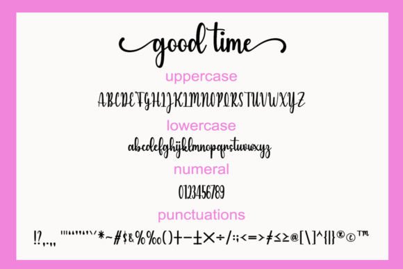 Good Time Font - Preview 4