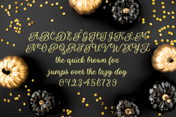 Halloween Sparkle Font - Preview 1