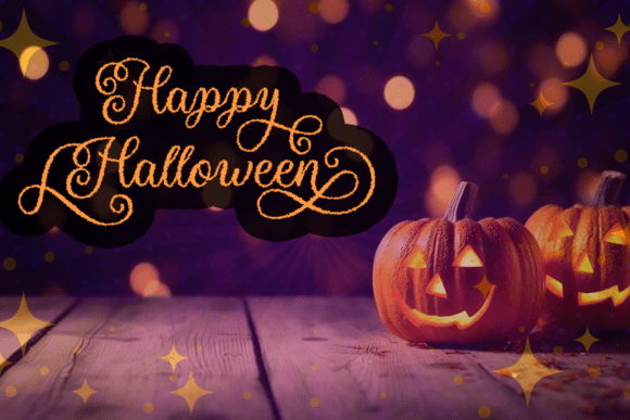Halloween Sparkle Font - Preview 2