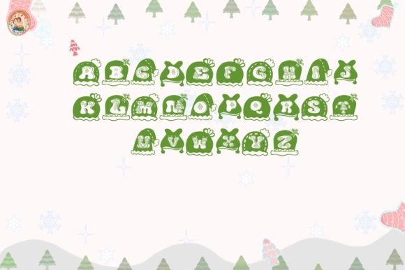 Hat Christmas Font - Preview 1