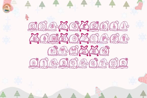 Hat Christmas Font - Preview 2