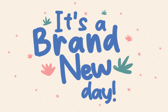 Hello Blossom Font PNG with transparent background - Preview 3