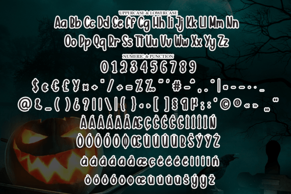 Horrible Font PNG with transparent background - Preview 6