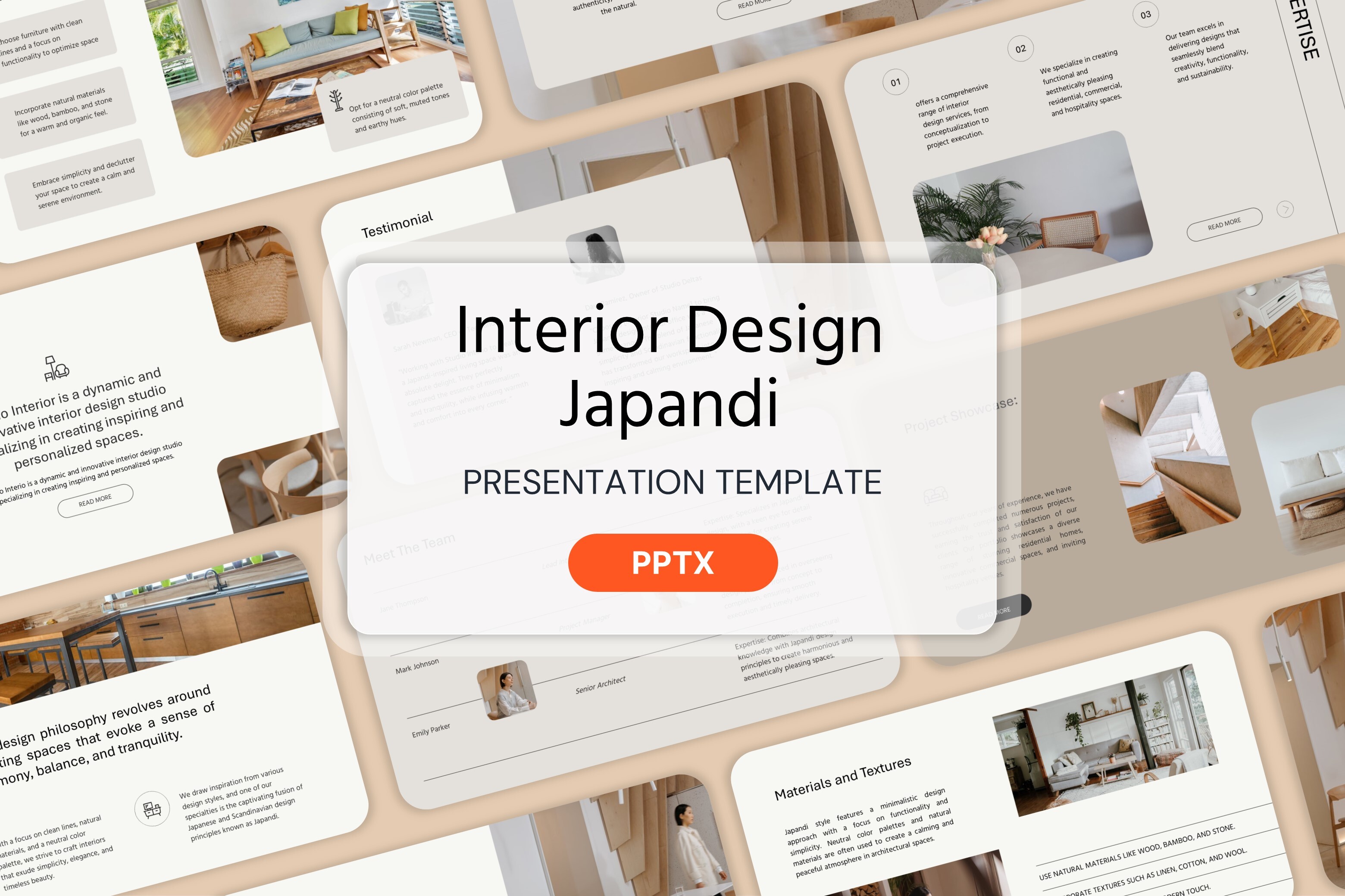 Interior Design Japandi - PPT Template Graphic by Moara · Creative Fabrica