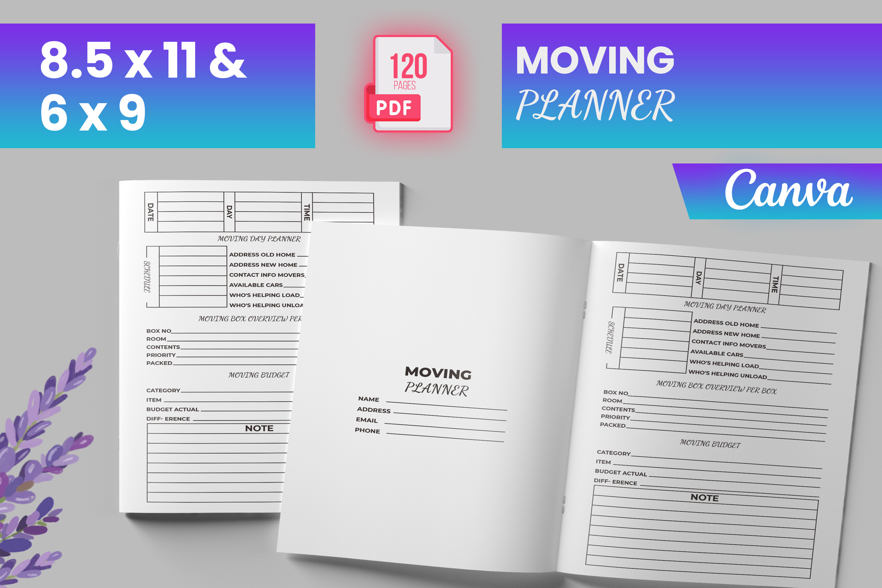 Moving Planner Canva (KDP) Graphic by Boss Designer · Creative Fabrica