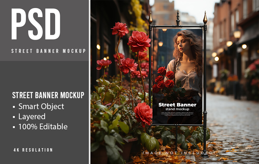 PSD Street Poster, Banner Mockup Graphic by sujhonsharma · Creative Fabrica