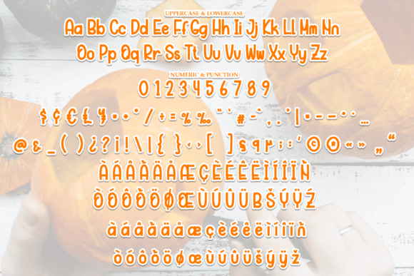 Pumpkin Handmade Font PNG with transparent background - Preview 6
