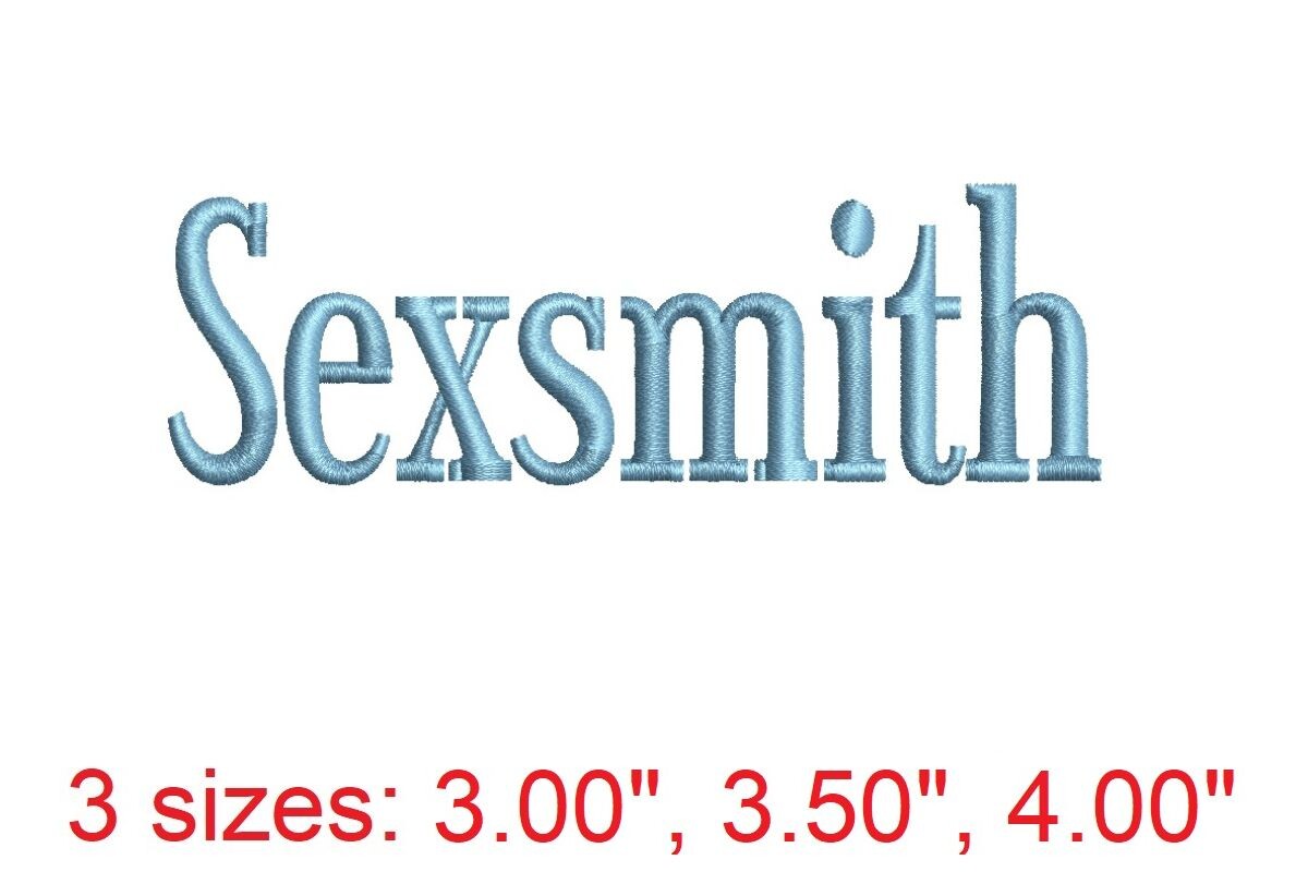 Sexsmith Embroidery Font