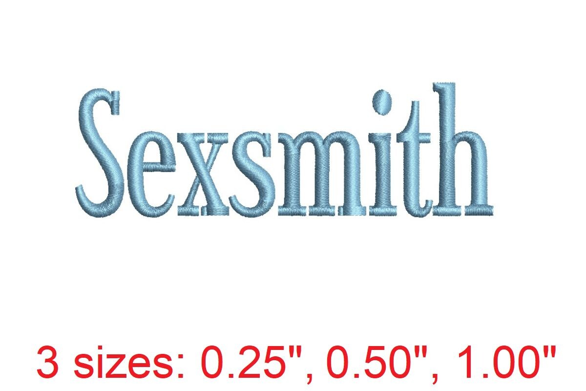 Sexsmith Embroidery Font