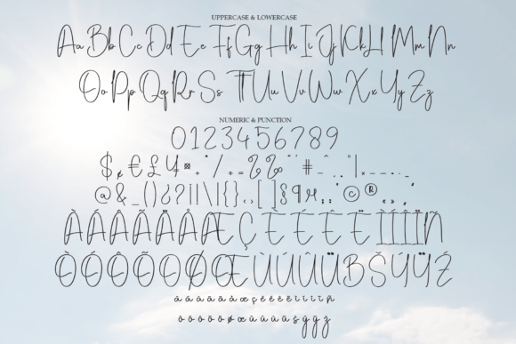 Shinebright Font PNG with transparent background - Preview 6