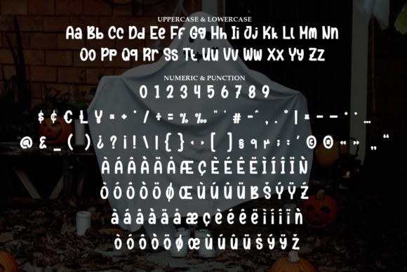 Smile Ghost Font PNG with transparent background - Preview 6