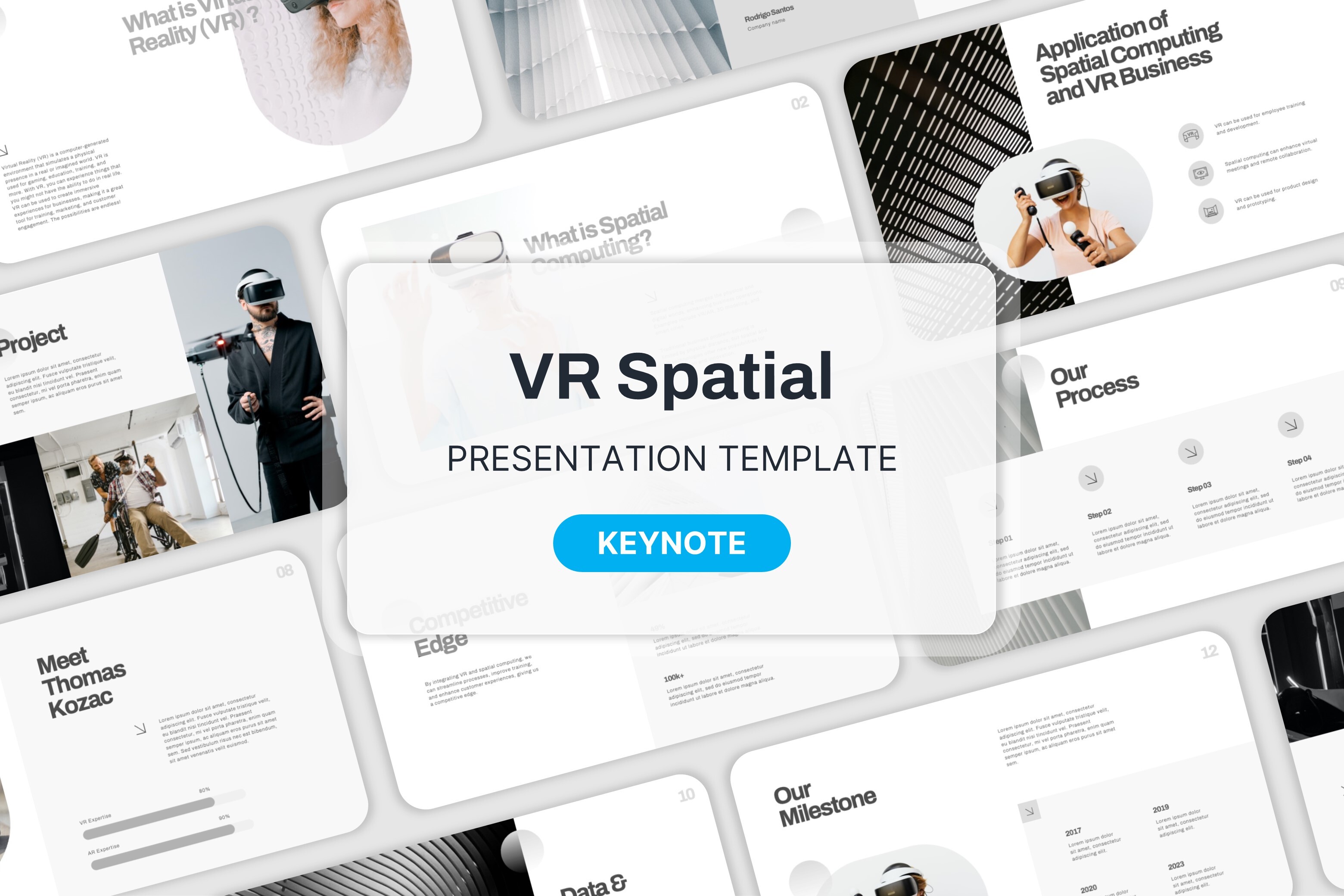 VR Spatial - Keynote Template Graphic by Moara · Creative Fabrica
