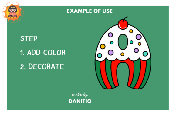 Christmas Cupcake Font - Preview 3