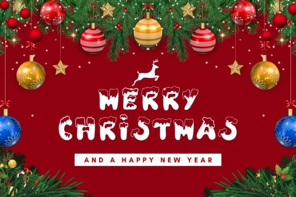 Christmas Snow Font - Preview 3