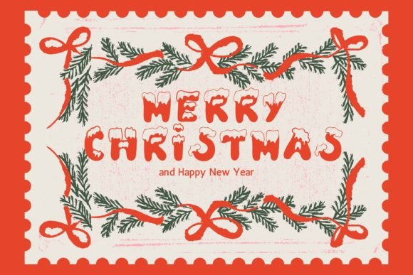 Christmas Snow Font - Preview 4
