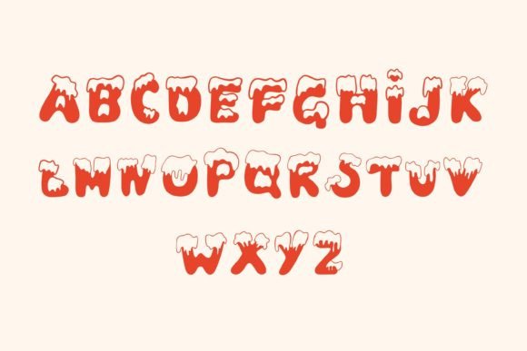 Christmas Snow Font - Preview 5