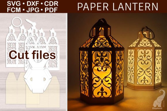 Classic Paper Lantern Svg Cut File Graphics