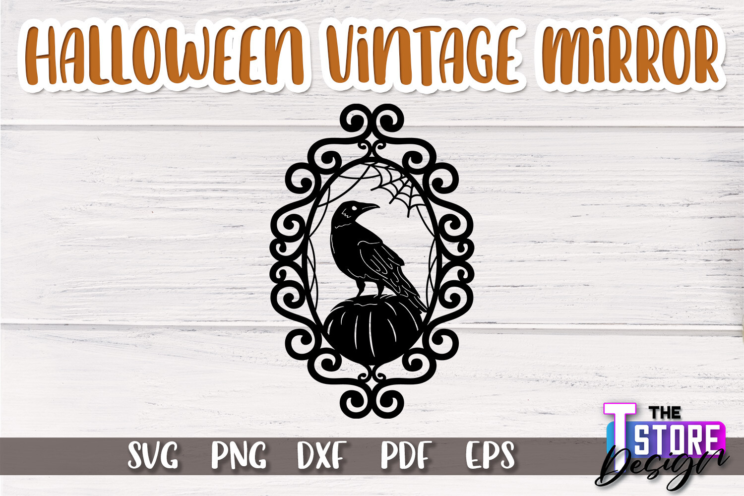 Halloween Vintage Mirror SVG Design