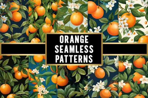 Orange Seamless Patterns Graphic Patterns By Cool Worker