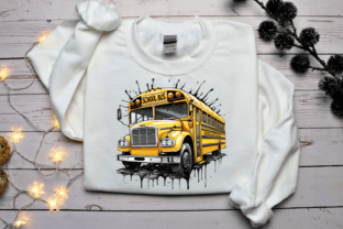 Retro School Bus Watercolor Clipart Graphic by Digitaira · Creative Fabrica