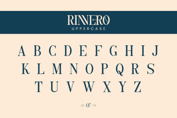 Rinnero Font PNG with transparent background - Preview 6