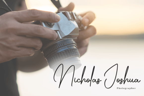September Signature Font PNG with transparent background - Preview 3