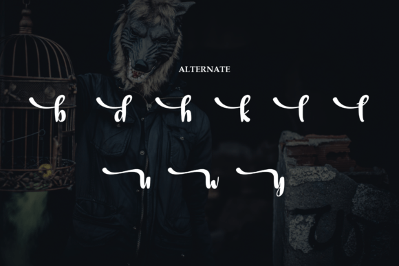 Animals Creepy Font - Preview 6