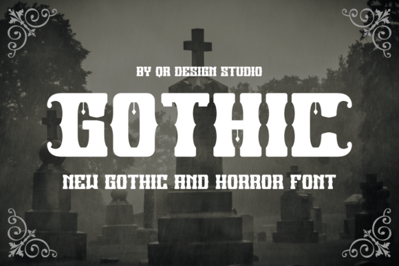 Black Sponge Font PNG with transparent background - Preview 1