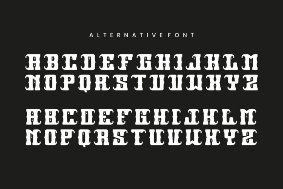Black Sponge Font PNG with transparent background - Preview 6