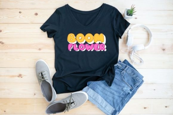 Boom Flower Font - Preview 4