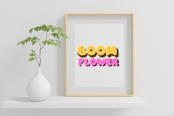 Boom Flower Font - Preview 6