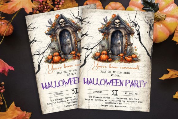 Classic Annual Halloween Party Invite