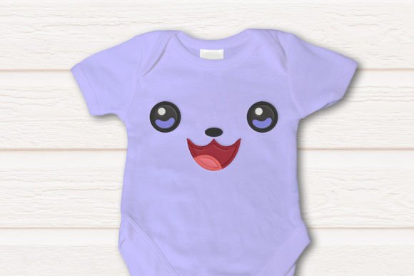 Cutesy Kawaii Animal Face Applique