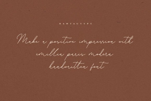 Emillia Paris Font PNG with transparent background - Preview 1