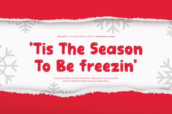 Frostbite Font - Preview 3