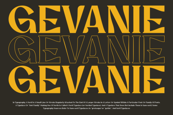 Gevanie Font - Preview 4