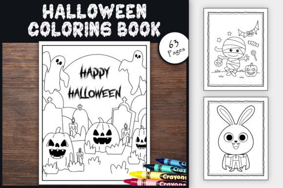 Halloween Coloring Book for Toddlers & K