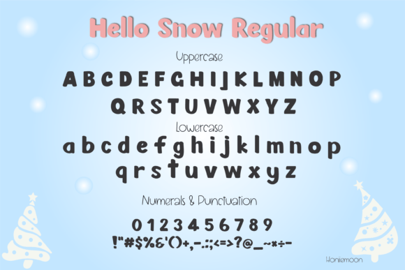 Hello Snow Font - Preview 1