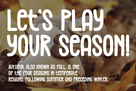 Karibia Autumn Font PNG with transparent background - Preview 3